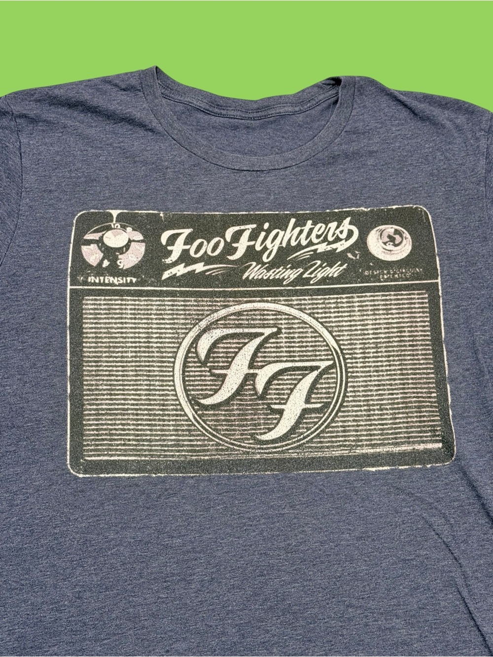 Foo Fighters Wasting Light Amplifier T Shirt Distressed Rock Band Graphic Tee